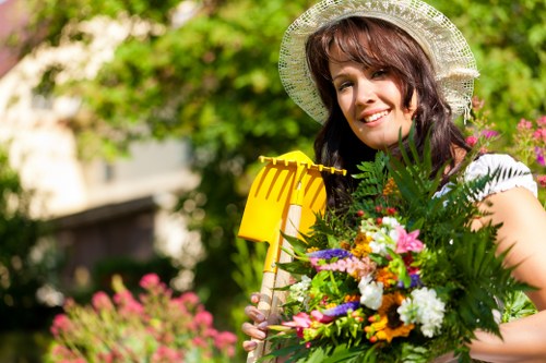 Variety of local plants used in Brimsdown landscape gardening